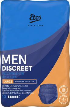 Etos Daily Care Men Discreet Incontinentiebroekjes Large 10 stuks&nbsp;