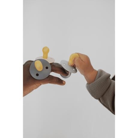 BIBS Anatomische Fopspeen Two Pack Natuurlijk Rubber  Woodchuck/Blush Maat 2