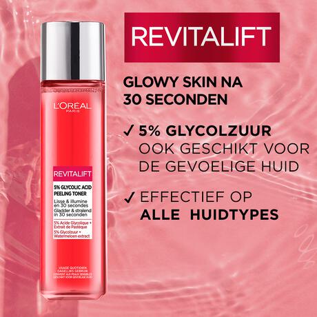L'Oréal Paris Revitalift 5% Glycolzuur Peeling Exfoliant Toner 180 ML
