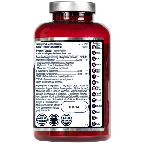 Lucovitaal Magnesium 400 Vitamine B6 & L-Tryptofaan Capsules 120 stuks