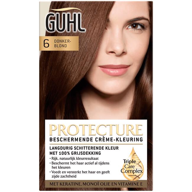 Guhl Protecture Beschermende Crème-Haarkleuring 6 Donkerblond 2x50 ML