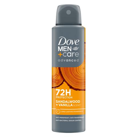 Dove Men+Care Sandalwood + Vanille Deodorant Spray 150 ML
