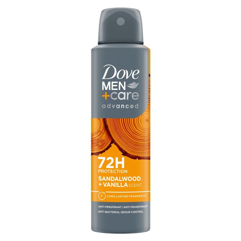Dove Men+Care Advanced Sandalwood + Vanille Deodorant Spray 150 ML