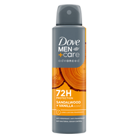 Dove Men+Care Advanced Sandalwood + Vanille Deodorant Spray 150 ML