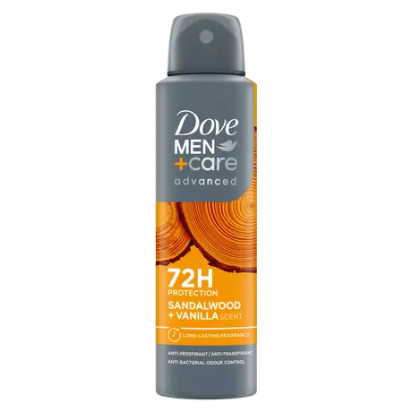 Dove Men+Care Advanced Sandalwood + Vanille Deodorant Spray 150 ML