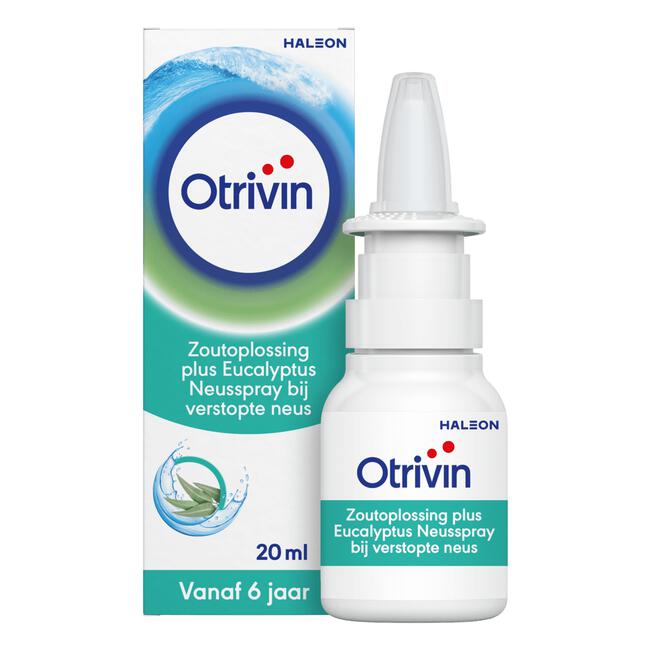 Otrivin Zoutoplossing Plus Eucalyptus Neusspray bij een Verstopte Neus 20 ML