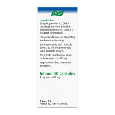 A.Vogel Prostaforce Helpt om Normaal te Blijven Plassen1* Capsules 30 stuks