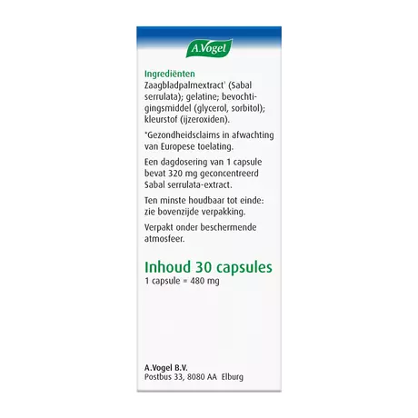 A.Vogel Prostaforce Helpt om Normaal te Blijven Plassen1 Capsules 30 stuks
