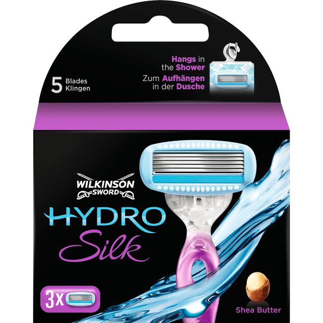 Wilkinson Hydro Silk Scheermesjes 5-Blads 3 stuks