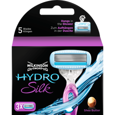 Wilkinson Hydro Silk Scheermesjes 5-Blads 3 stuks