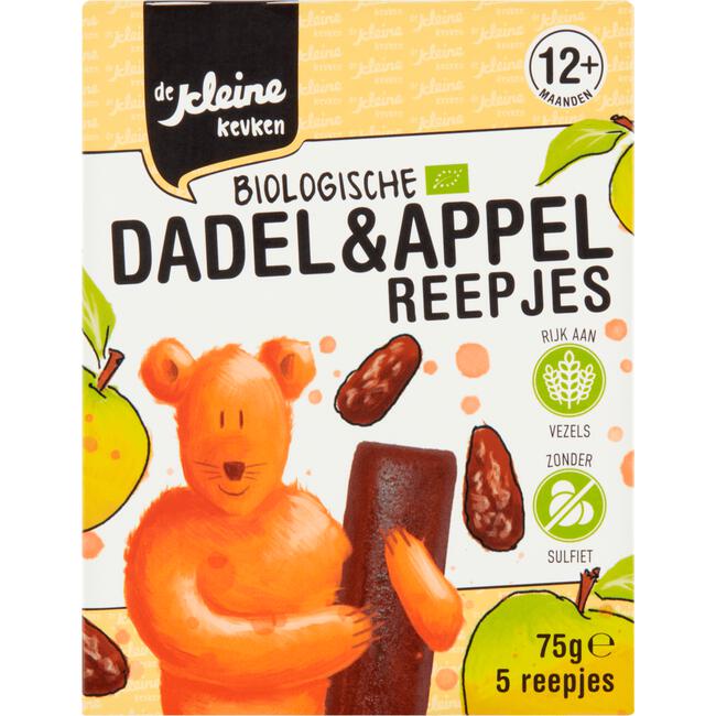 De Kleine Keuken Bio Dadel en Appelreepjes