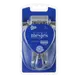 Etos 3-Blads Wegwerpmesjes Blauw 4 stuks