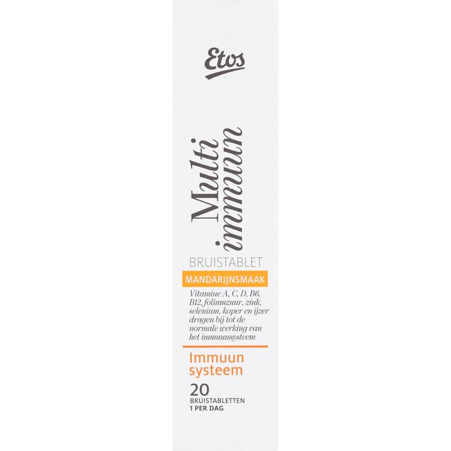Etos Multi Immuun Bruistablet Mandarijnsmaak 20 tabletten