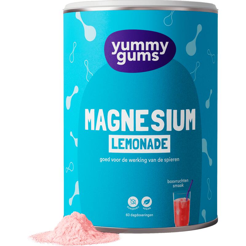 Yummygums Magnesium Lemonade Suikervrij 240 gram