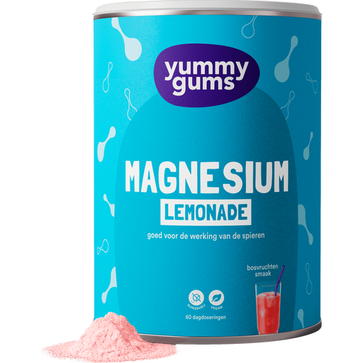Yummygums Magnesium Lemonade Suikervrij 240 gram