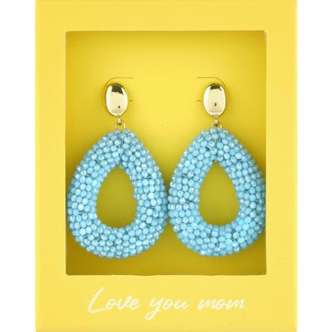 Splendid Oorbel Druppel Blauw