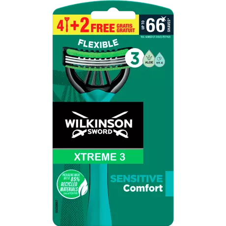 Wilkinson Sword Xtreme 3 Sensitive Wegwerpmesjes 6 stuks