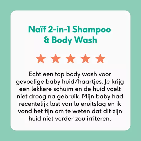 Naïf Baby & Kids 2-In-1 Shampoo & Body Wash 0% Parfum 200 ML