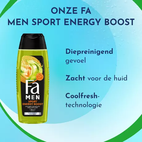 Fa Men Sport Energy Boost Douchegel & Shampoo 250 ML