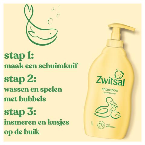 Zwitsal Shampoo Met Pompje 400 ML