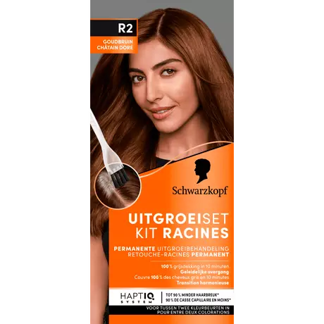 Schwarzkopf Permanent Color Uitgroeiset R2 Goudbruin