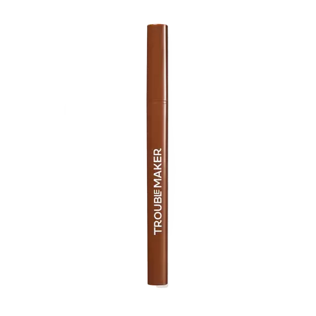 Trouble Maker Fluffer Brow Brush Natural Brow Pen Medium Brown
