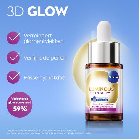 NIVEA Luminous Skin Glow Instant Glow Serum 15ml