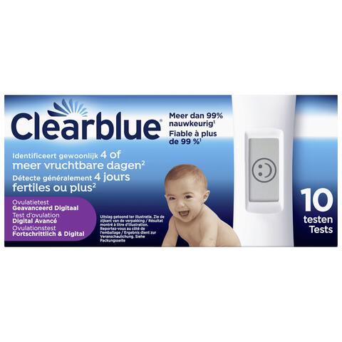 Clearblue Geavanceerde Digitale Ovulatietestset 10 Stuks