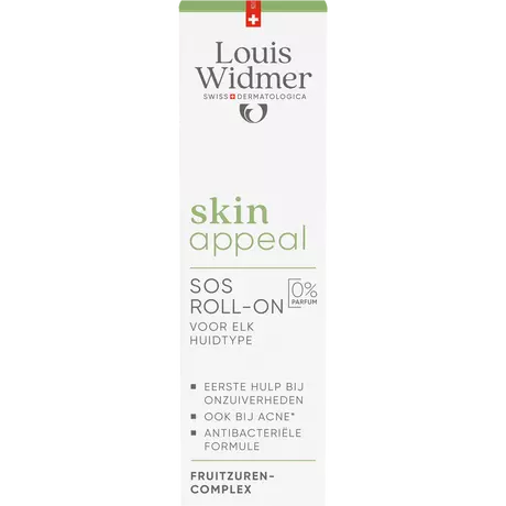 Louis Widmer Skinappeal Sos Roll-On Zonder Parfum 10 ML