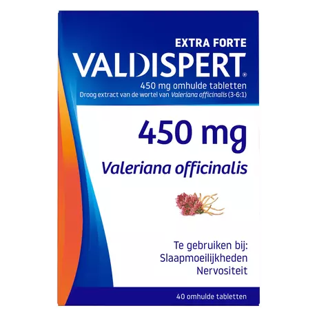 Valdispert Extra Forte 450 MG Tabletten 40 stuks