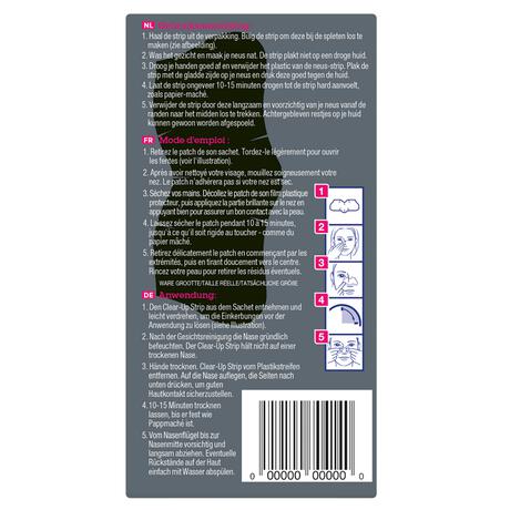 Biore Diep Reinigende Poriestrips Houtskool 6 stuks