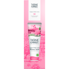 Therme Saigon Pink Lotus Cadeauset Showergel & Puff