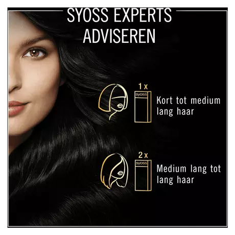 Syoss Oleo Intense  Permanente Haarkleuring 1-10 Intens Zwart/Noir Intense