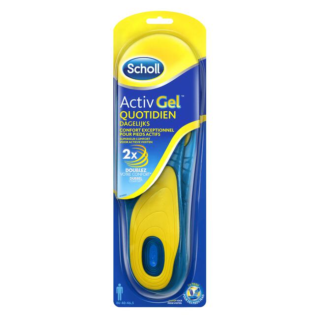 Scholl Inlegzolen Gel Activ Everyday Man 1 paar