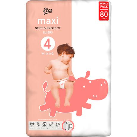 Etos Luiers Maxi maat 4 Jumbo Pack