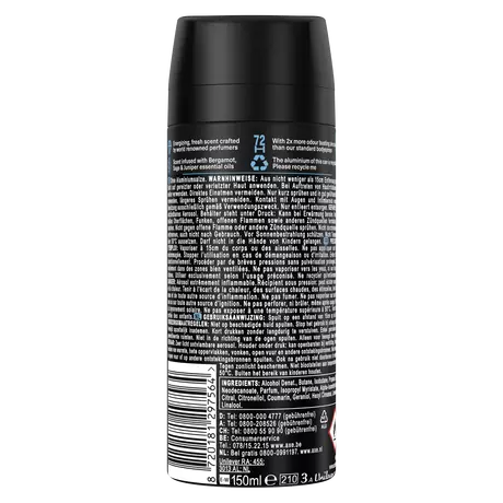 AXE&nbsp;Fine Fragrance Aqua Bergamot Deodorant Bodyspray 150 ML