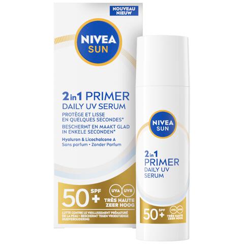NIVEA SUN UV Face 2in1 Primer Serum SPF 50+ 30 ML
