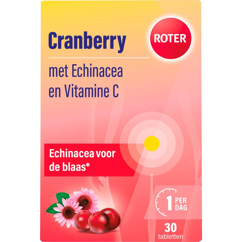 Roter Cranberry Vitamine C Echinacea Tabletten 30 stuks