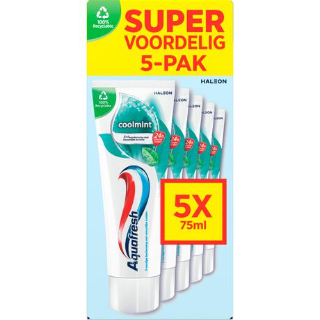 Aquafresh Coolmint Tandpasta 5-pack 