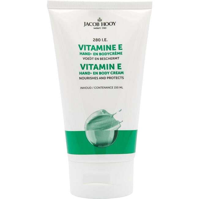 Auto Onvervangbaar niet voldoende Jacob Hooy Vitamine E Hand- & Bodycrème 150 GR 150 GR | Etos