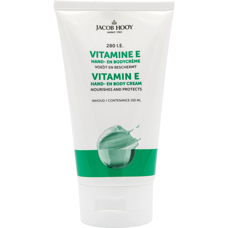 Jacob Hooy Vitamine E Hand & Bodycrème 150 GR 150 GR Etos