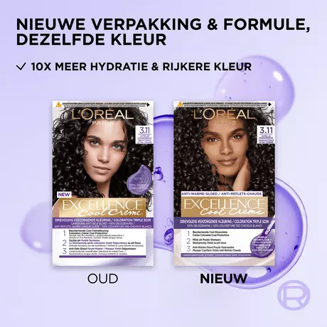 L'Oréal Paris Excellence Cool Creams Haarverf 3.11 Ultra Ash Donkerbruin