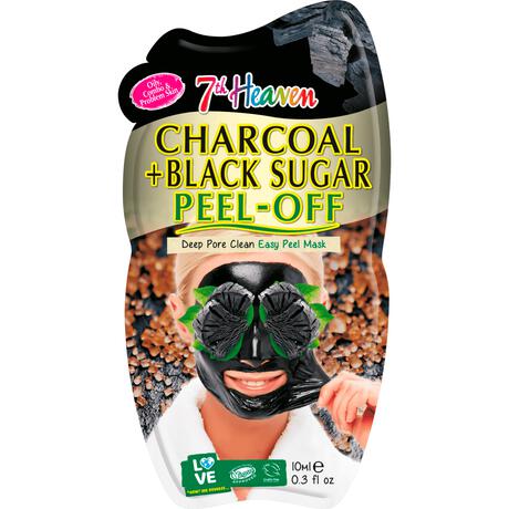 7th Heaven Charcoal + Black Sugar Peel Off Masker