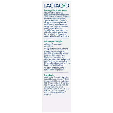 Lactacyd Scheerlotion voor de Intieme Zone 200 ML