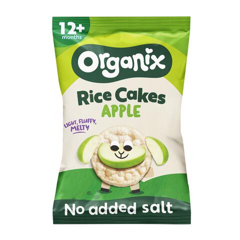 Organix Bio Luchtige Rijstwafeltjes Appel 12+ Maanden 40g