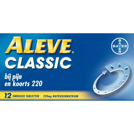 Aleve Classic Bij Hoofdpijn Griep Verkoudheid en Koorts Tabletten 12 stuks