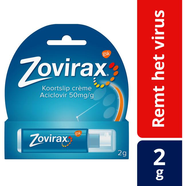 Zovirax Koortslip Crème Pompje 2 GR