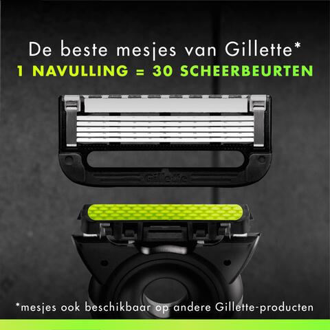 GilletteLabs Scheersysteem 1 Handvat Met 5 Navulmesjes En Reisetui