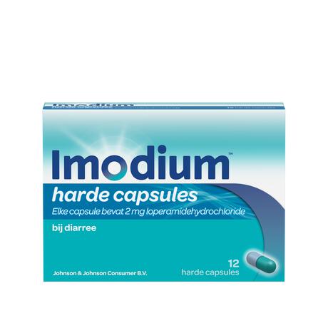 Imodium Loperamid Bij Diarree 2 MG Capsules 12 stuks