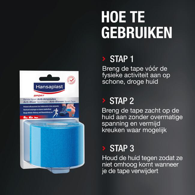 Verstikkend gelijktijdig Ritmisch Hansaplast Sport Anti-Blaar Sporttape 1 EA | Etos